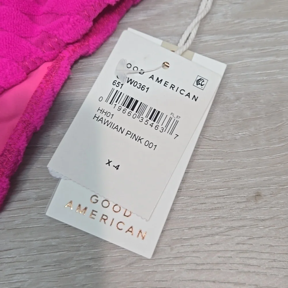 NWT Good American Women Hawiian Pink bottom Swim sz 4/XL